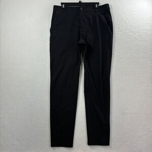 UNRL Golf Performance Chino Pants Mens Large 35x31 Black Stretch Tech Trousers